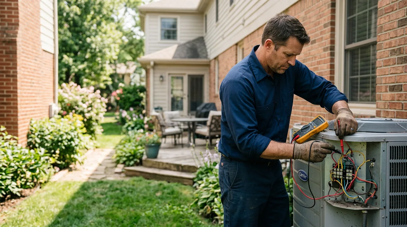 HVAC technician working near Penitas, TX